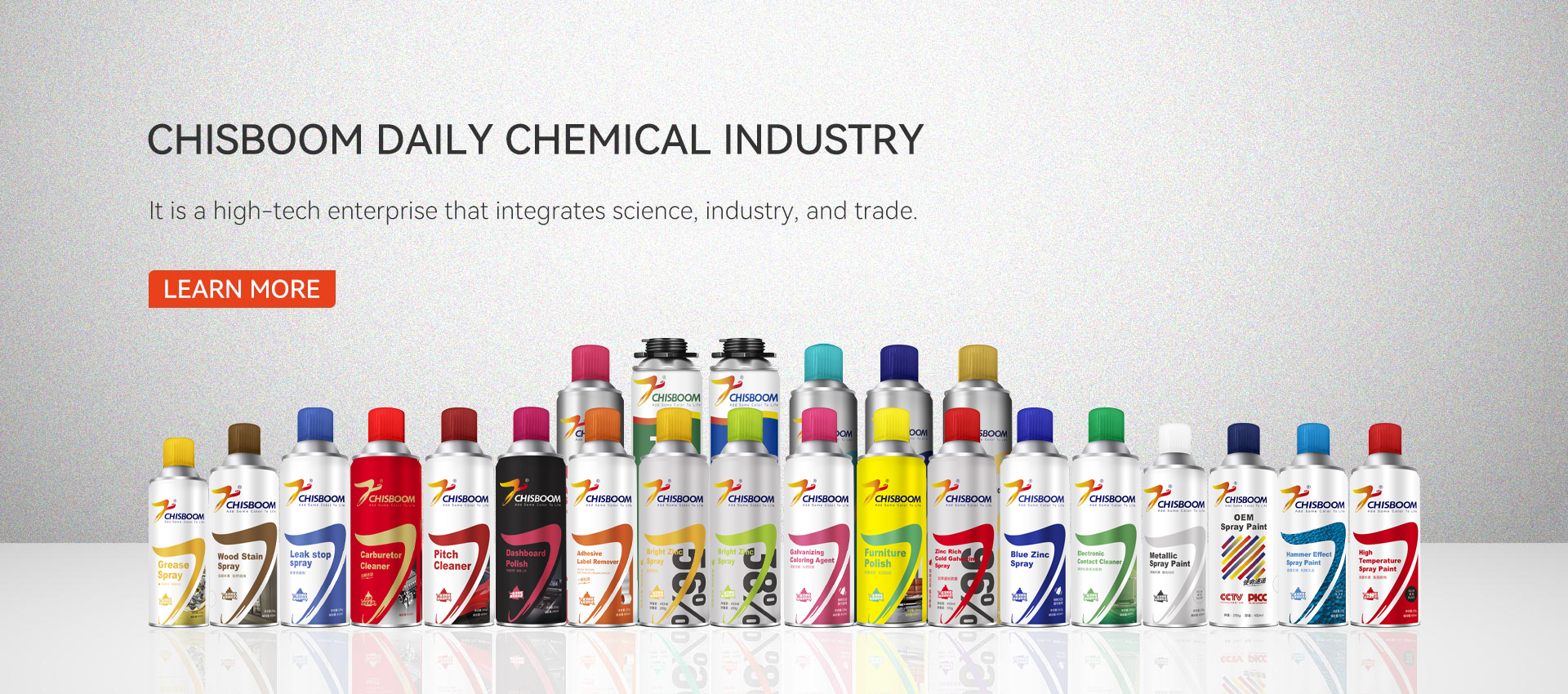 Confiar en el fabricante de pintura en aerosol Chisboom