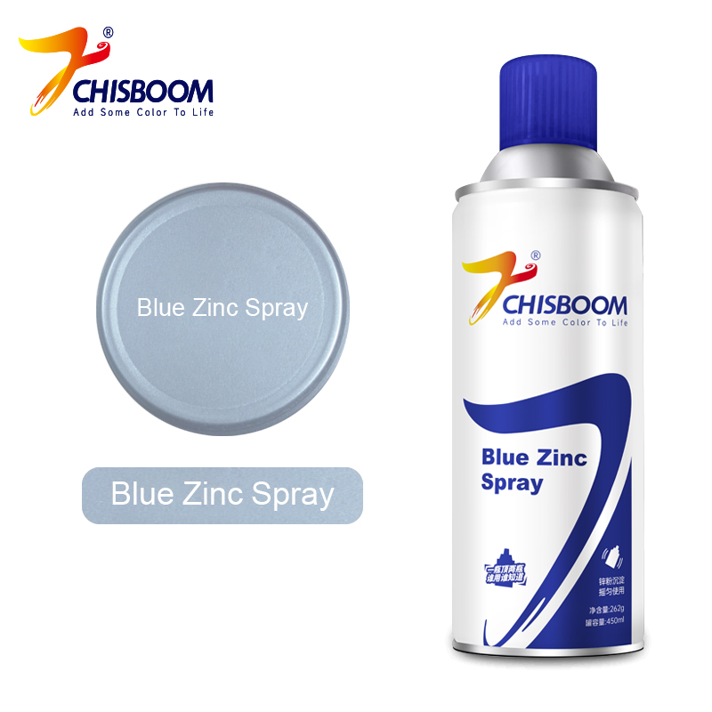 Pintura de aerosol de zinc blanco azul